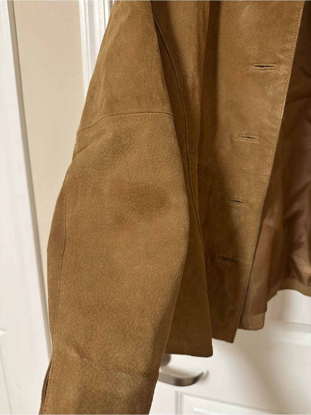 Vintage Spiegel Women's 100% Leather Button-Front Jacket in Camel 🐪 - Picture 10 of 14